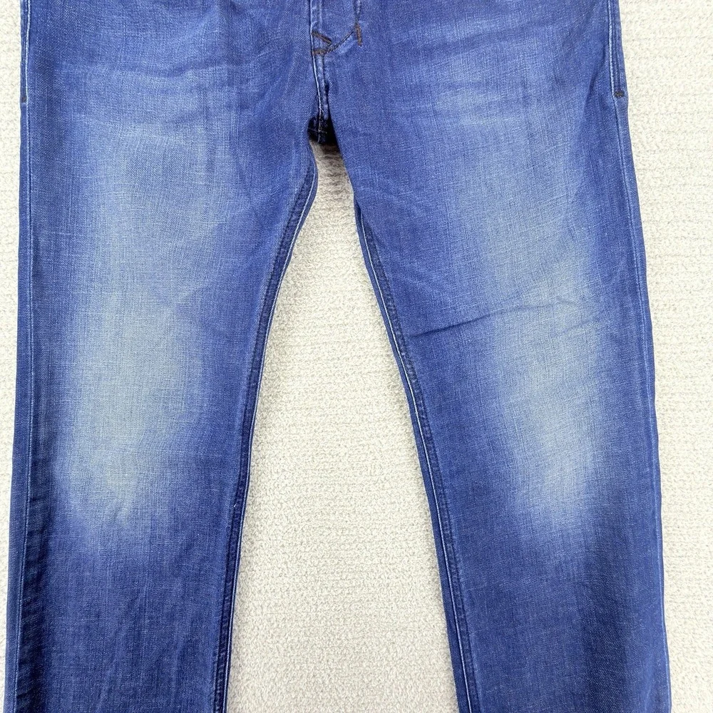 Diesel Safado-R Jeans Mens 30x32 Blue Slim Straight Stretch Medium Wash FLAW